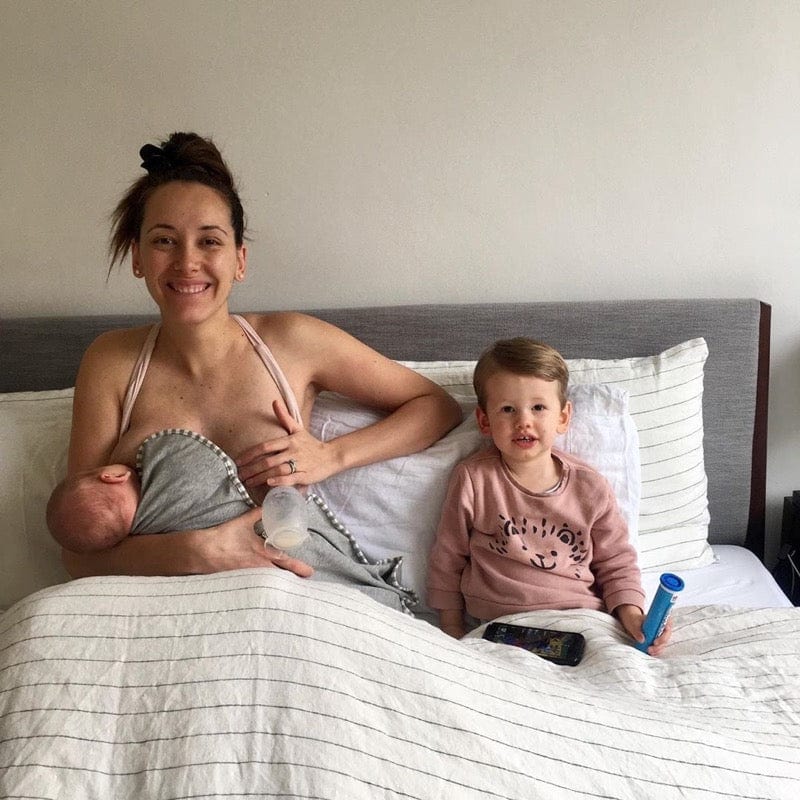 Set de Recolector de leche Haakaaa + tapa - 100 ml lavander