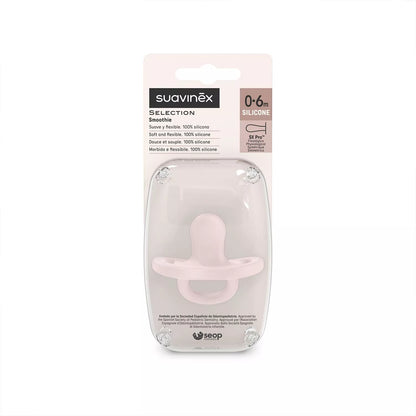 Chupete Pro Soft Rosa Colour Essence con Tetina Fisiológica SX Pro de Silicona 0/6 meses - Suavinex