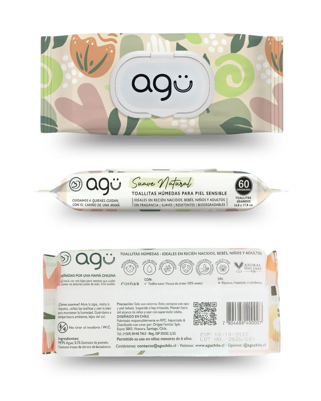 Agu Toallitas Húmedas Pack x12