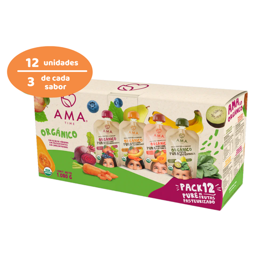 AMA Compotas Frutas y Vegetales Pack x12