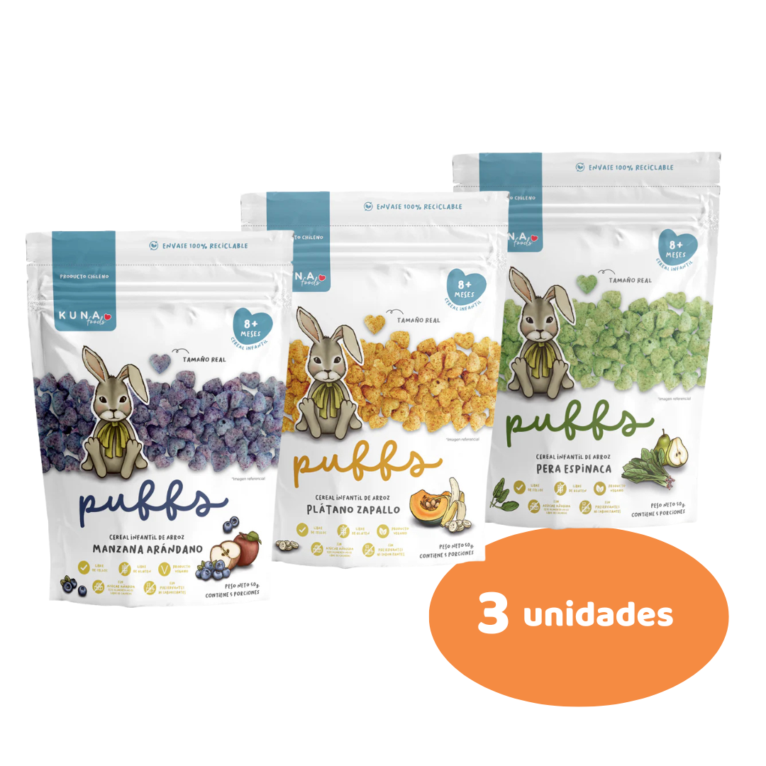 Kuna Puffs Pack x3 Familiar