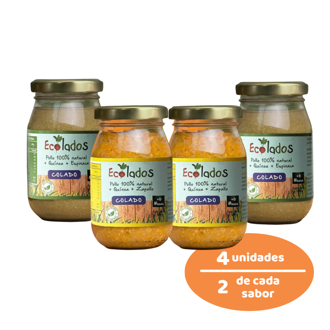 Colados Ecolados Pack x4 Pollo
