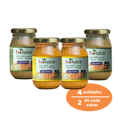 Colados Ecolados Pack x4 Pollo