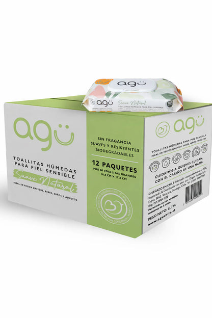 Agu Toallitas Húmedas Pack x12