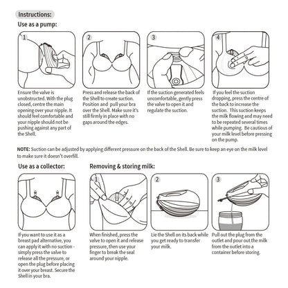 Shell Recolectora de leche manos libres 75 ml